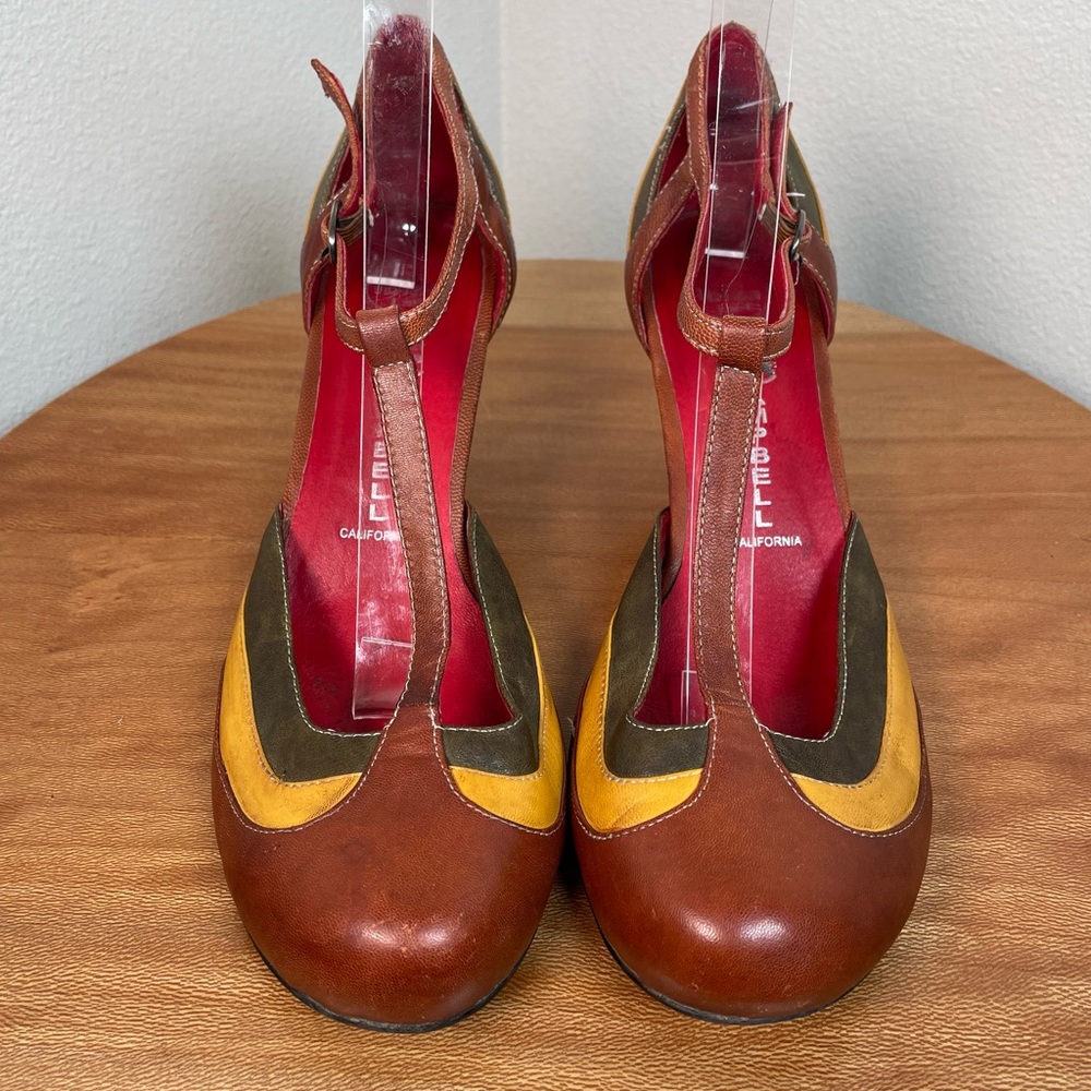 JEFFREY CAMPBELL Ibiza Last Dance Multicolor  T-Strap Mary Jane Heels Pump SZ 10 - Picture 3 of 16